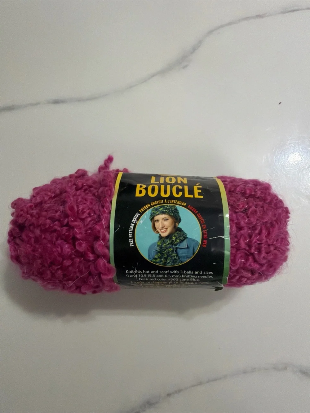 Lion Bouclé Chunky Yarn - Rose Pink